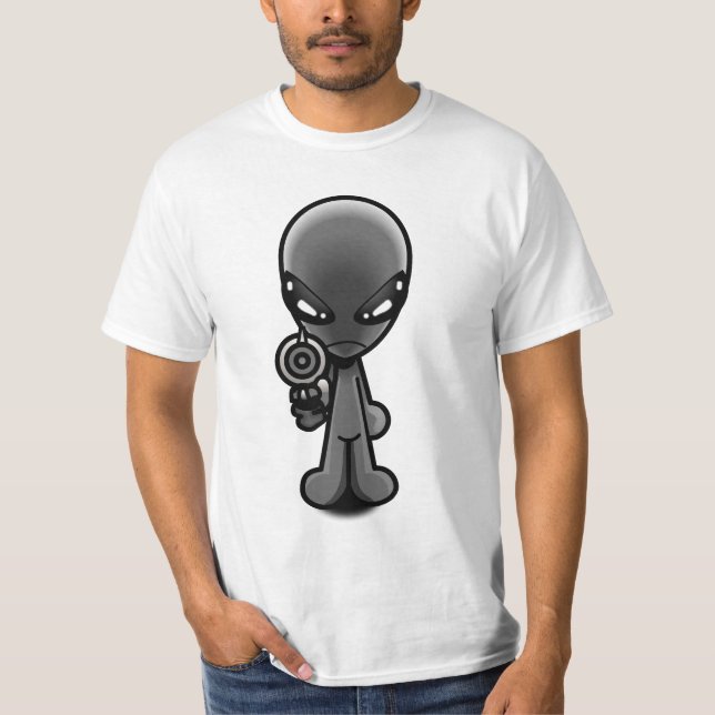 Camiseta T-shirt estrangeiro hostil (Frente)