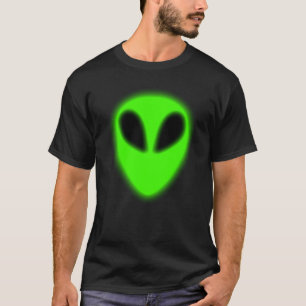 Camiseta T-shirt estrangeiro verde de incandescência