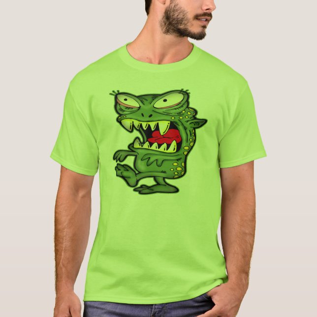 Camiseta T-shirt estrangeiros do monstro (Frente)