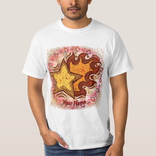 Camiseta T-Shirt Estrela Flaming (Frente)