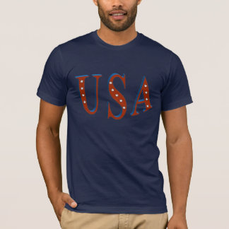Camiseta T-shirt EUA-Vermelho