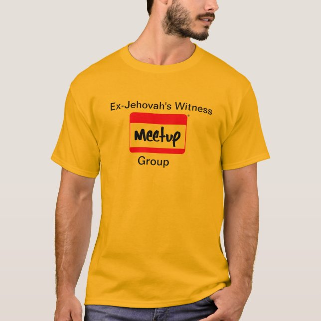 Camiseta T-shirt Ex-JW do grupo de Meetup (Frente)