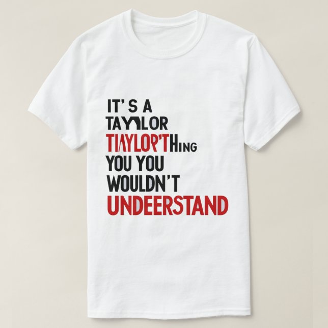 Camiseta T-Shirt Exclusivo do Clube Taylor (Frente do Design)