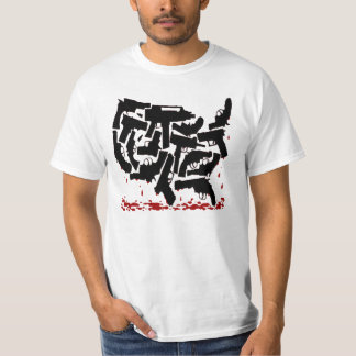 Camiseta T-shirt exclusivos originais de América da arma