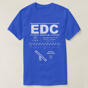 Camiseta T-shirt executivo do EDC do aeroporto de Austin