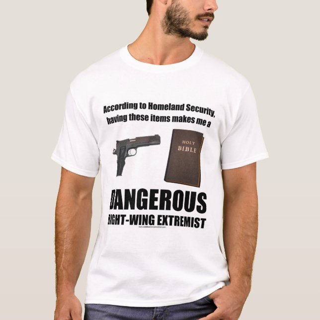 Camiseta T-shirt extremista de direita perigoso (Frente)
