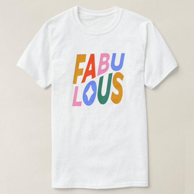Camiseta T-Shirt fabuloso (Frente do Design)