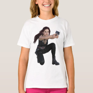 Camiseta T-Shirt fantasia heroína