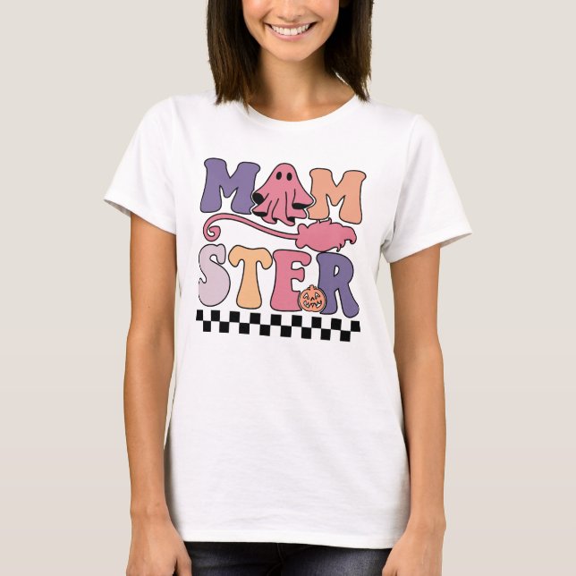 Camiseta T-Shirt Fantasma do Dia de as Bruxas engraçado (Frente)