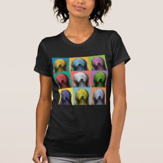Camiseta T-shirt farpado do pop art do Collie