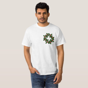 Camiseta T-Shirt - Farsa de Holly Folhas e Berries