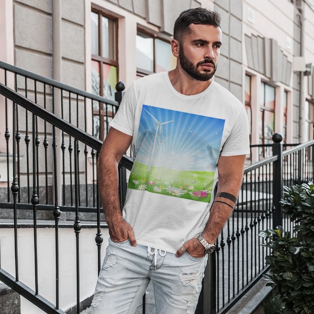 Camiseta T-Shirt Fazenda Eólica (Criador carregado)