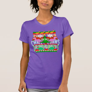 Camiseta T-shirt feio dos dinossauros da camisola do Natal