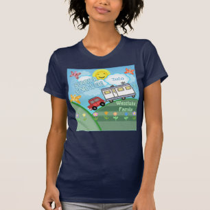 Camiseta T-shirt feito sob encomenda das férias em famíli