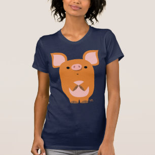 Camiseta T-shirt feito sob encomenda das mulheres do porco