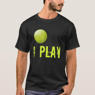 Camiseta T-shirt feito sob encomenda do tênis. A bola de