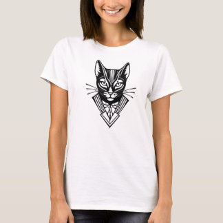 Camiseta T-shirt feline cat