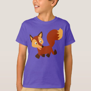 Camiseta T-shirt feliz bonito das crianças do Fox dos