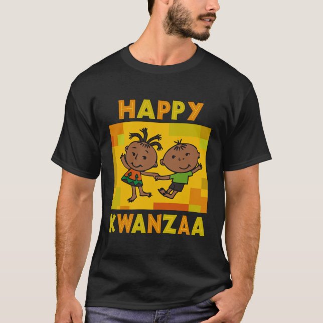 Camiseta T-shirt feliz de Kwanzaa (Frente)