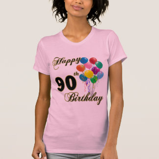 Camiseta T-shirt feliz do aniversário do 90
