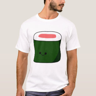 Camiseta T-shirt feliz do sushi