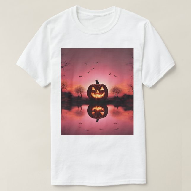 Camiseta T-Shirt Feliz Halloween Personalizado (Frente do Design)