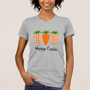 Camiseta T-shirt Feliz Páscoa Cenoura Fofa De Páscoa