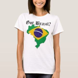 Camiseta T-shirt fêmea de Brasil (obtido Brasil)