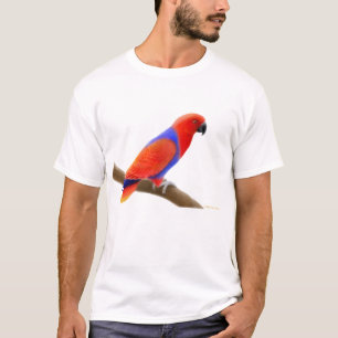Camiseta T-shirt fêmea do papagaio de Eclectus