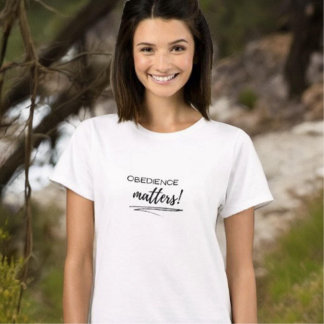 Camiseta T-Shirt feminina - Coisas de obediência