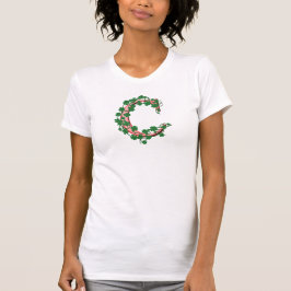 Camiseta t-shirt feminina com iniciais