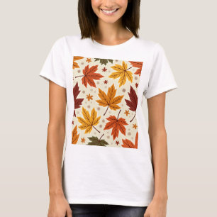 Camiseta T-shirt feminina com um toque de outono