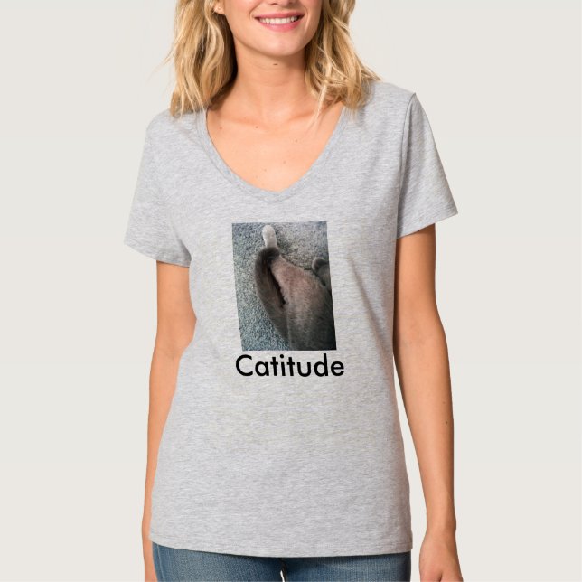 Camiseta T-shirt feminina da Catitude (Frente)