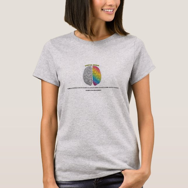 Camiseta T-shirt feminina da geração X BINARY (Frente)