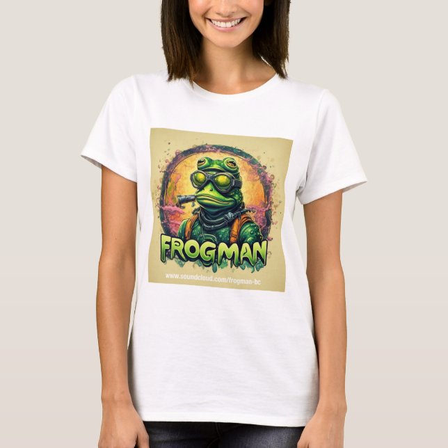 Camiseta T-shirt feminina de Frogman (Frente)
