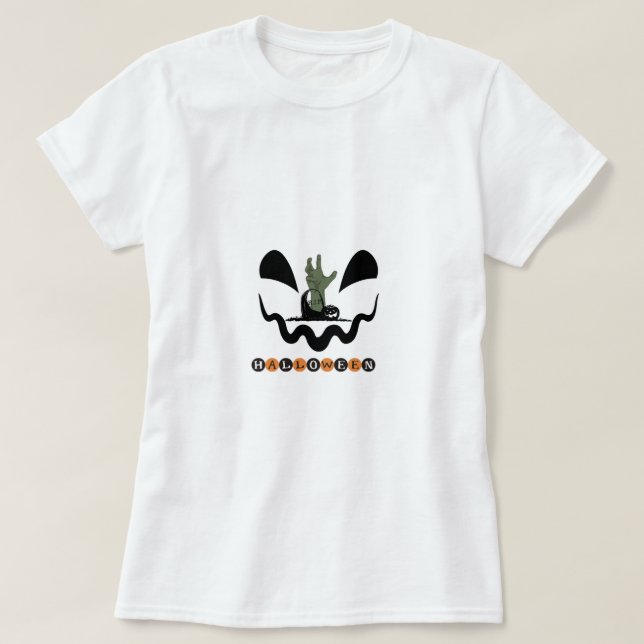 Camiseta t-shirt feminina de halloween (Frente do Design)