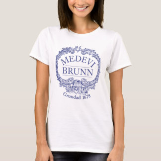 Camiseta T-shirt feminina do logotipo Medevi Brunn