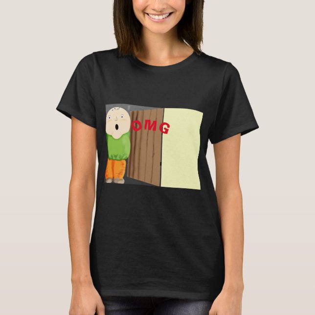 Camiseta T-shirt feminina do OMG (Frente)