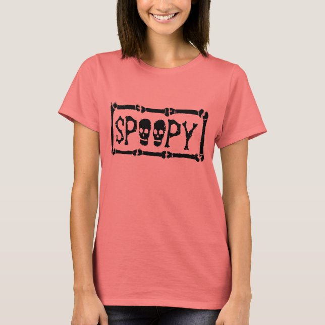 Camiseta T-shirt feminina do SPOOPY Tumblr (Frente)