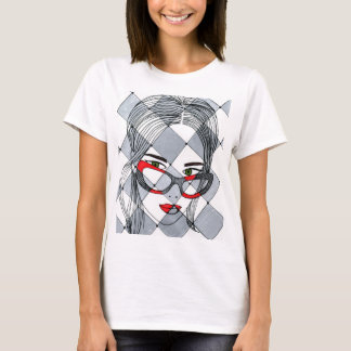 Camiseta t-shirt feminina fofa com impressão