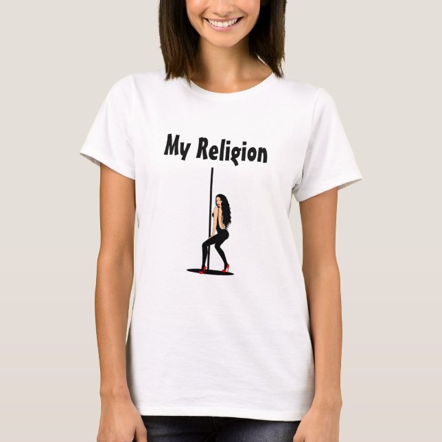 Camiseta T-shirt feminina | Minha religião (Frente)
