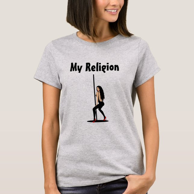 Camiseta T-shirt feminina | Minha religião (Frente)