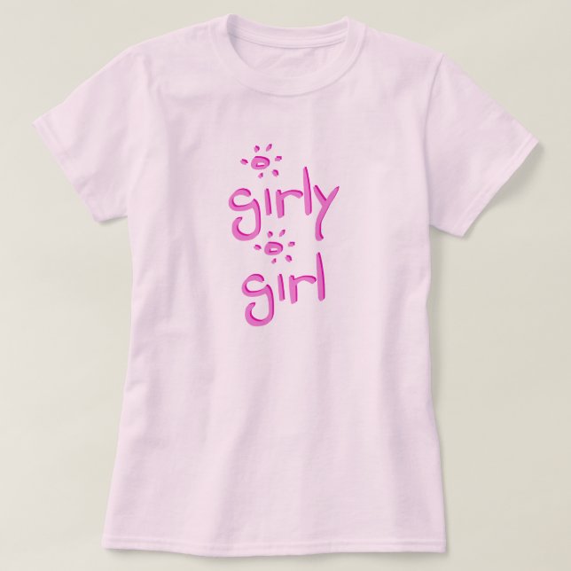 Camiseta T-shirt feminino da menina (Frente do Design)