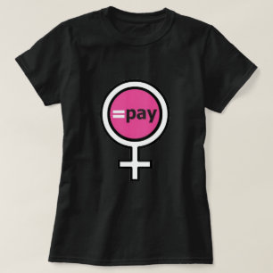 Camiseta T-Shirt feminino de salário igual