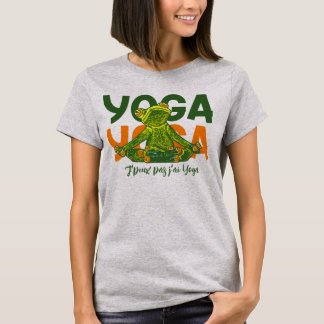 Camiseta T-shirt Femme J'peux pas j'ai Yoga