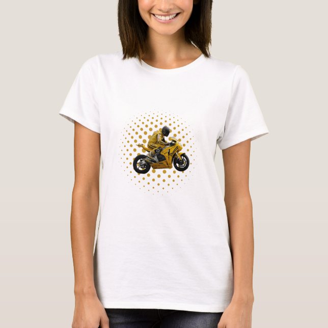 Camiseta T-shirt femme Moto sportive (Frente)