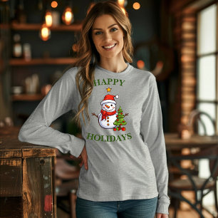 Camiseta T-Shirt Feriado de Neve e Natal