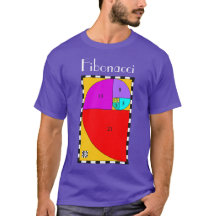 T-Shirt Fibonacci Colorida