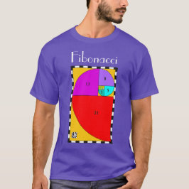 Camiseta T-Shirt Fibonacci Colorida