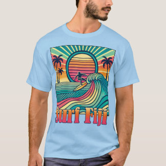 Camiseta T-Shirt Fiji Surf Retro